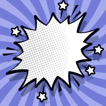Comics Design Frames. Photo Frame Set With Explosion Bubbles For Add Collage Stock-Illustration