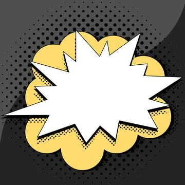 Comics Design Frames. Photo Frame Set With Explosion Bubbles For Add Collage Illustrazione stock