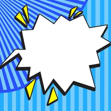 Comics Design Frames. Photo Frame Set With Explosion Bubbles For Add Collage Illustrazione stock