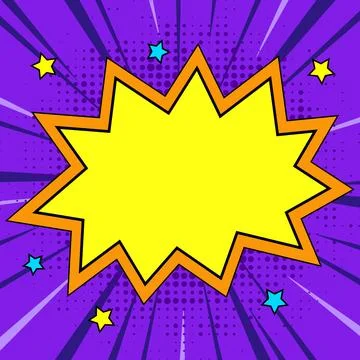 Comics Design Frames. Photo Frame Set With Explosion Bubbles For Add Collage Stock-Illustration