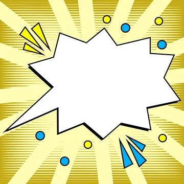Comics Design Frames. Photo Frame Set With Explosion Bubbles For Add Collage Stock Illustration