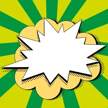 Comics Design Frames. Photo Frame Set With Explosion Bubbles For Add Collage Illustrazione stock