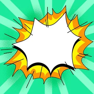 Comics Design Frames. Photo Frame Set With Explosion Bubbles For Add Collage Stock-Illustration