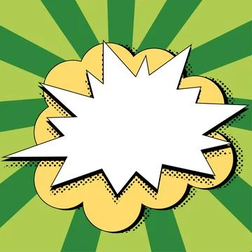 Comics Design Frames. Photo Frame Set With Explosion Bubbles For Add Collage Stock Illustration