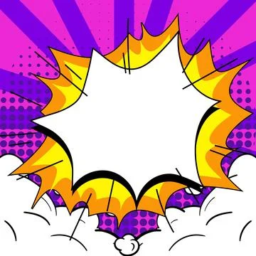 Comics Design Frames. Photo Frame Set With Explosion Bubbles For Add Collage 스톡 일러스트