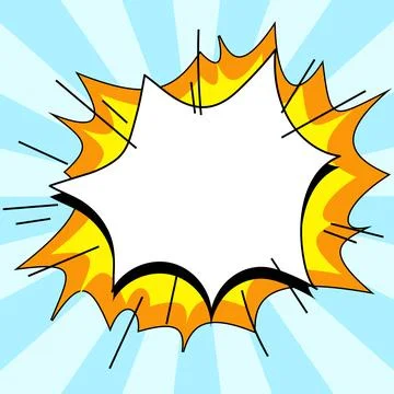 Comics Design Frames. Photo Frame Set With Explosion Bubbles For Add Collage Illustrazione stock