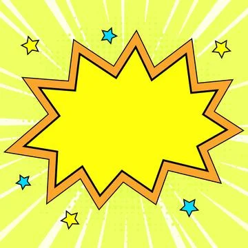 Comics Design Frames. Photo Frame Set With Explosion Bubbles For Add Collage Stock Illustration