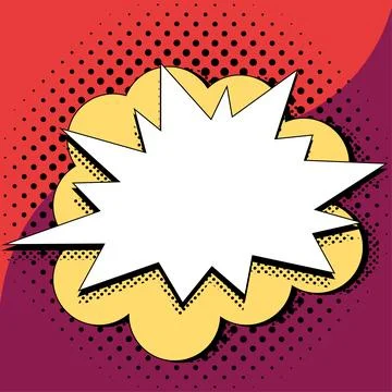 Comics Design Frames. Photo Frame Set With Explosion Bubbles For Add Collage 库存插图