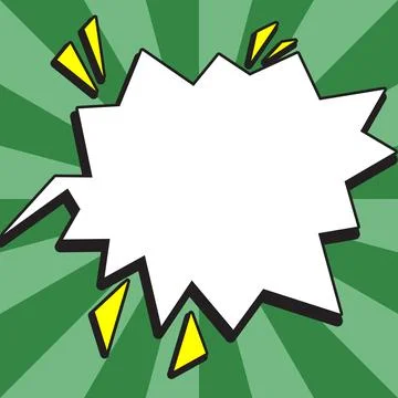 Comics Design Frames. Photo Frame Set With Explosion Bubbles For Add Collage Illustrazione stock