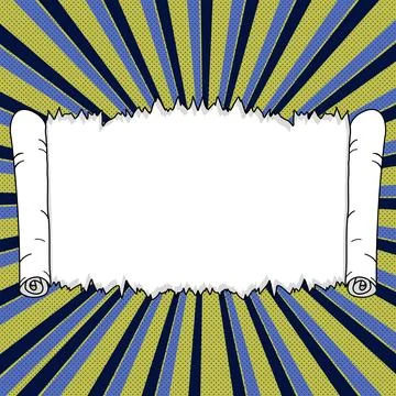 Comics Design Frames. Photo Frame Set With Explosion Bubbles For Add Collage Stock-Illustration