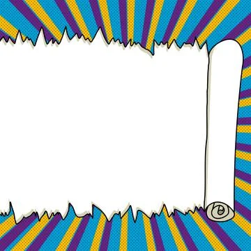 Comics Design Frames. Photo Frame Set With Explosion Bubbles For Add Collage Stock Illustration