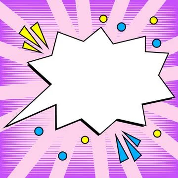 Comics Design Frames. Photo Frame Set With Explosion Bubbles For Add Collage Stock Illustration