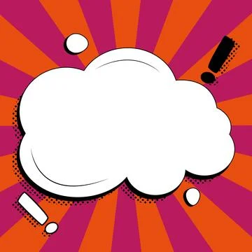 Comics Design Frames. Photo Frame Set With Explosion Bubbles For Add Collage Stock Illustration