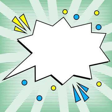 Comics Design Frames. Photo Frame Set With Explosion Bubbles For Add Collage Stock Illustration