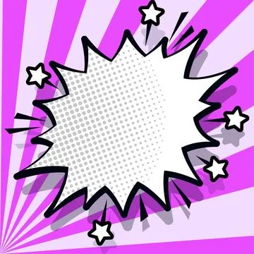 Comics Design Frames. Photo Frame Set With Explosion Bubbles For Add Collage 库存插图