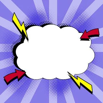 Comics Design Frames. Photo Frame Set With Explosion Bubbles For Add Collage Stock Illustration