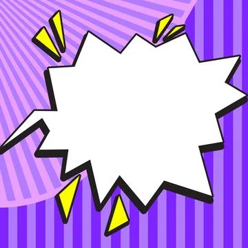 Comics Design Frames. Photo Frame Set With Explosion Bubbles For Add Collage Stock-Illustration