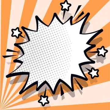 Comics Design Frames. Photo Frame Set With Explosion Bubbles For Add Collage Stock Illustration