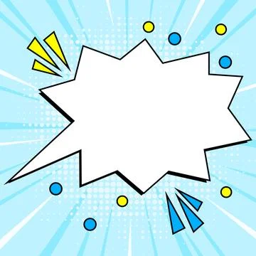 Comics Design Frames. Photo Frame Set With Explosion Bubbles For Add Collage Stock-Illustration