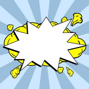 Comics Design Frames. Photo Frame Set With Explosion Bubbles For Add Collage 스톡 일러스트