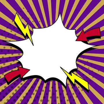 Comics Design Frames. Photo Frame Set With Explosion Bubbles For Add Collage Stock-Illustration