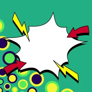 Comics Design Frames. Photo Frame Set With Explosion Bubbles For Add Collage Stock-Illustration