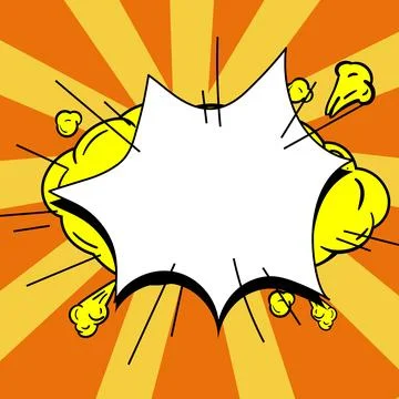 Comics Design Frames. Photo Frame Set With Explosion Bubbles For Add Collage Stock-Illustration