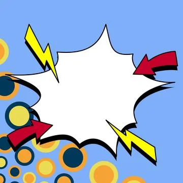 Comics Design Frames. Photo Frame Set With Explosion Bubbles For Add Collage Stock Illustration