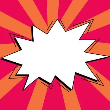 Comics Design Frames. Photo Frame Set With Explosion Bubbles For Add Collage Stock Illustration