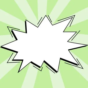 Comics Design Frames. Photo Frame Set With Explosion Bubbles For Add Collage Stock-Illustration