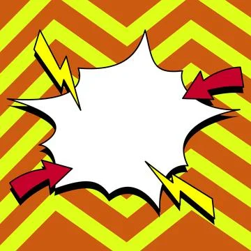 Comics Design Frames. Photo Frame Set With Explosion Bubbles For Add Collage Stock-Illustration