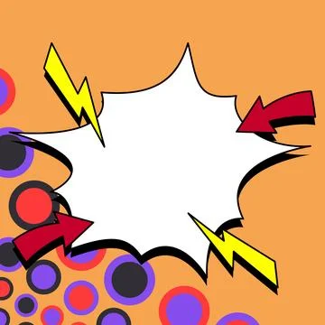 Comics Design Frames. Photo Frame Set With Explosion Bubbles For Add Collage Illustrazione stock