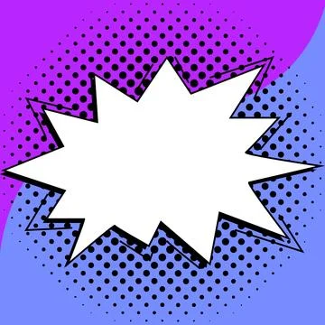 Comics Design Frames. Photo Frame Set With Explosion Bubbles For Add Collage Illustrazione stock