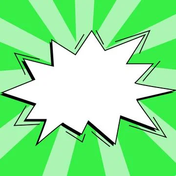 Comics Design Frames. Photo Frame Set With Explosion Bubbles For Add Collage Stock Illustration
