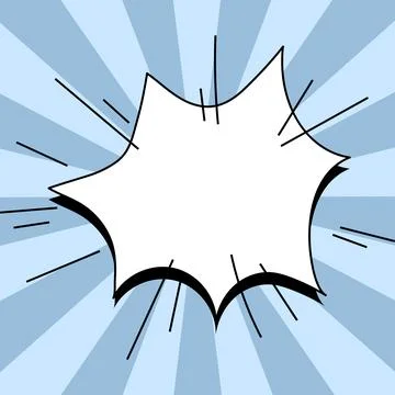 Comics Design Frames. Photo Frame Set With Explosion Bubbles For Add Collage Stock Illustration
