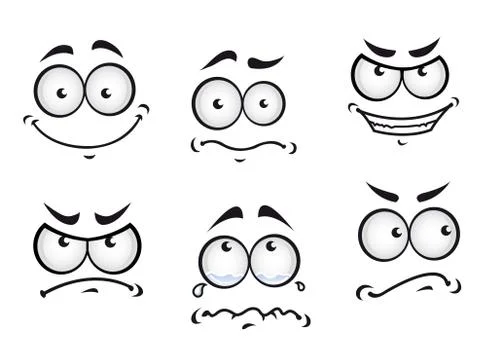 Comics faces イラスト素材