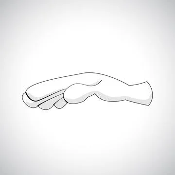 Comics Hand icon Stock Illustration