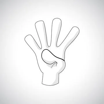 Comics Hand icon Stock Illustration