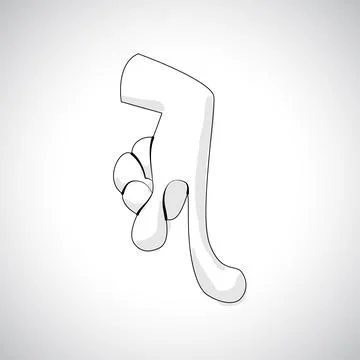 Comics Hand icon Stock Illustration