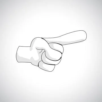 Comics Hand icon Stock Illustration