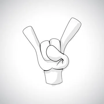 Comics Hand icon Stock Illustration