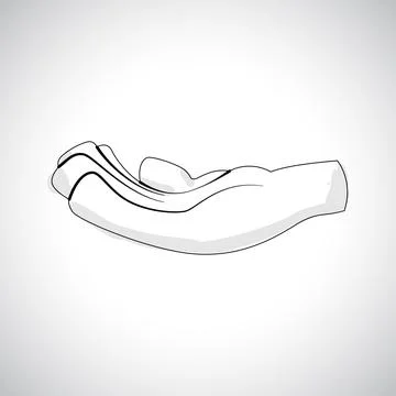 Comics Hand icon Stock Illustration