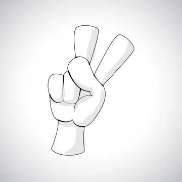 Comics Hand icon Illustrazione stock