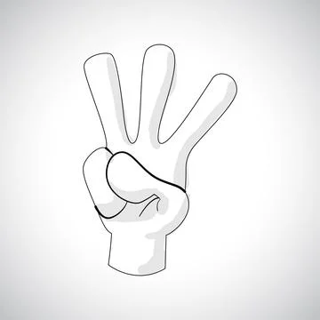 Comics Hand icon Stock Illustration