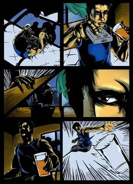 Comics Illustrazione stock