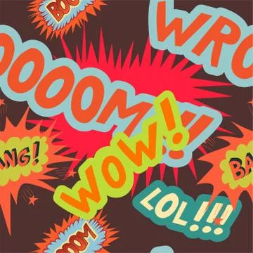 Comics pattern Stock Illustration