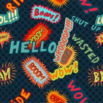 Comics pattern Stock Illustration