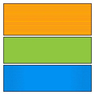 Comics pop art style blank layout template with dots pattern background vecto Illustrazione stock