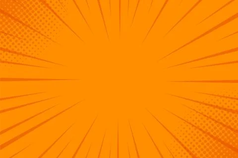 Comics rays background with halftones. Vector summer backdrop illustrations 库存插图