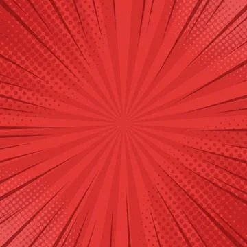 Comics rays background with halftones. Vector summer backdrop illustrations Stock Illustration